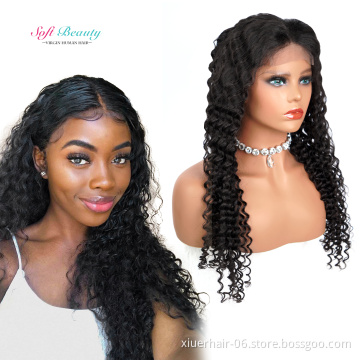 Natural Hair Wholesale Brazilian Upart Short 613 Front HD Closure for Black Women Pre Plucked Bleached Knots Human Hair Lace Wig
